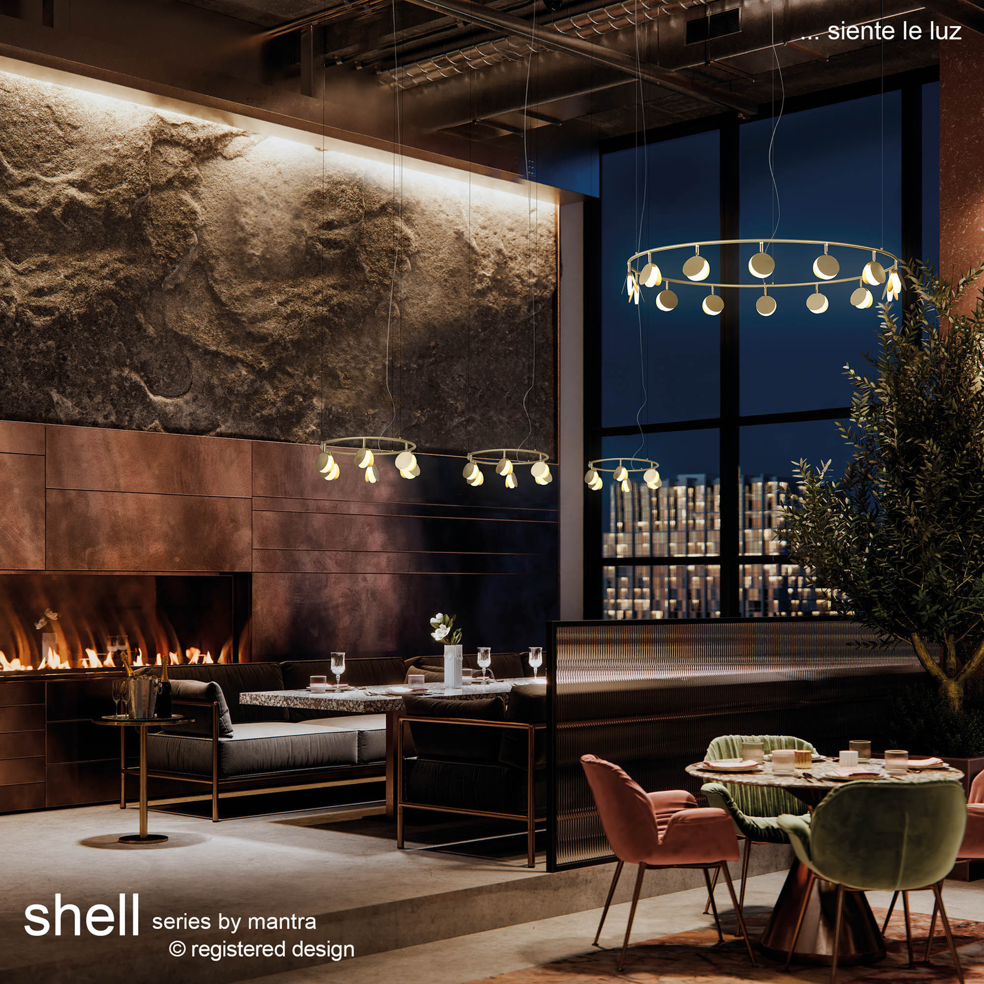 Shell Ceiling Lights Mantra Ring Pendants